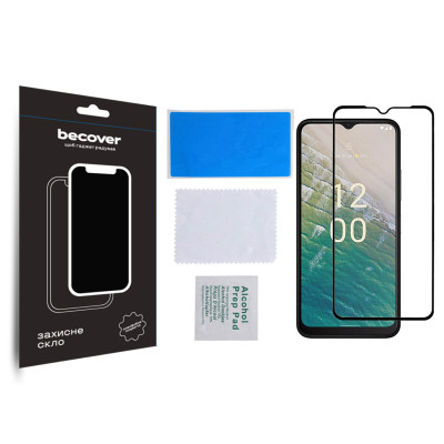 Скло захисне BeCover Nokia C32 Black (709739) Вінниця - фото 3