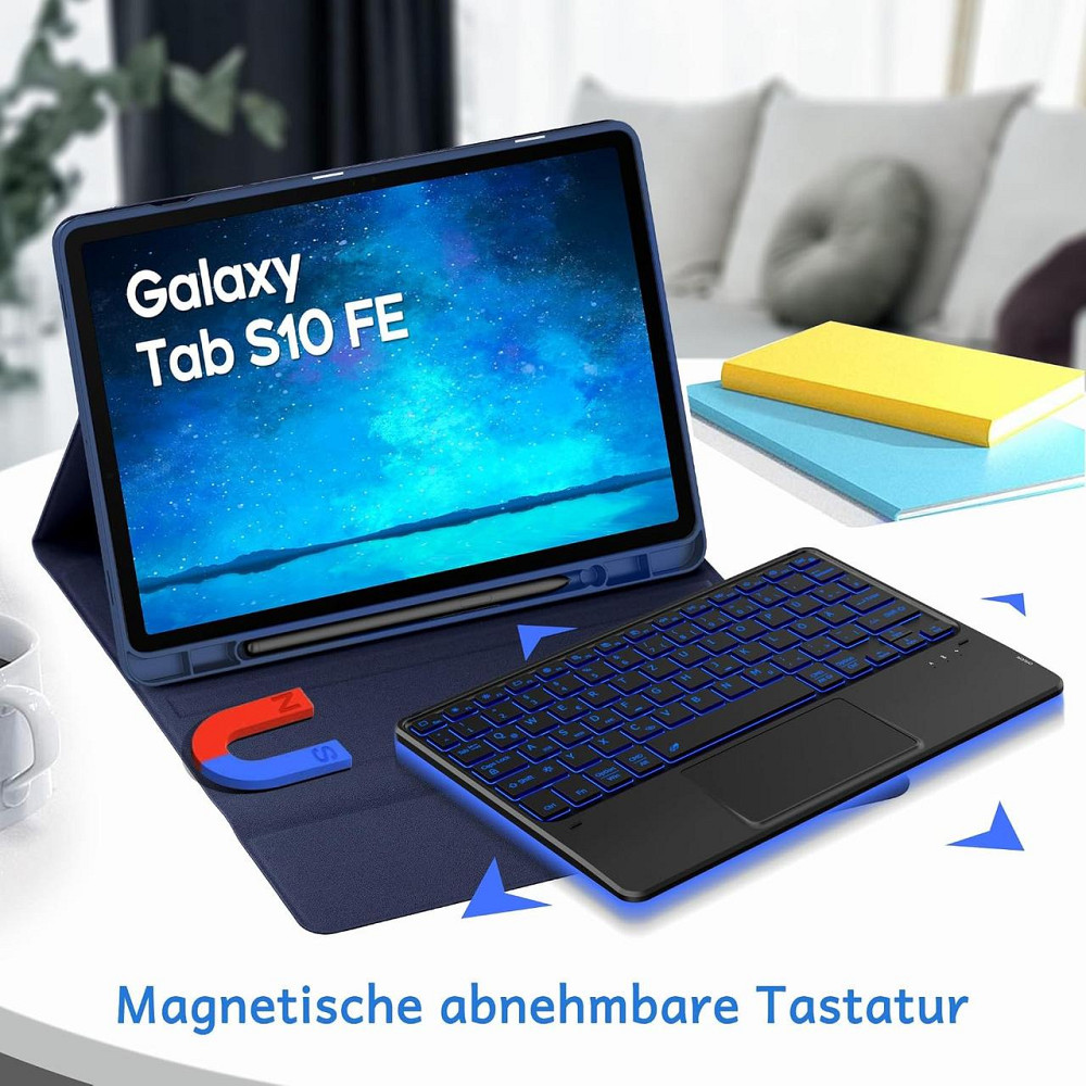 Протиударний чохол-книжка CACOE на Samsung Galaxy Tab S10 Lite 10.9 inch/S10 FE/S9 FE/ S9 11 Inch 2023 (SM-X710/SM-X716B/SM-X718U) Дніпро - фото 6