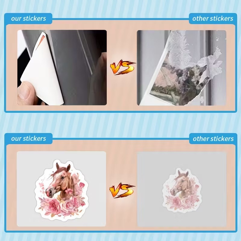 Набор стикеров с лошадьми в акварельном стиле – 50 шт Киев - изображение 5