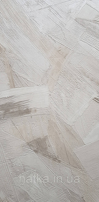 Шпалери вінілові на флізеліні Grandeco Time метрові абстракція структурні мазки бежеві молочні сірі Київ - фото 1