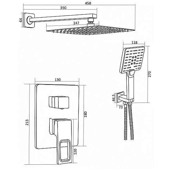 Душова система Globus Lux PIANO GLPN-205-SMART (000031849) Київ