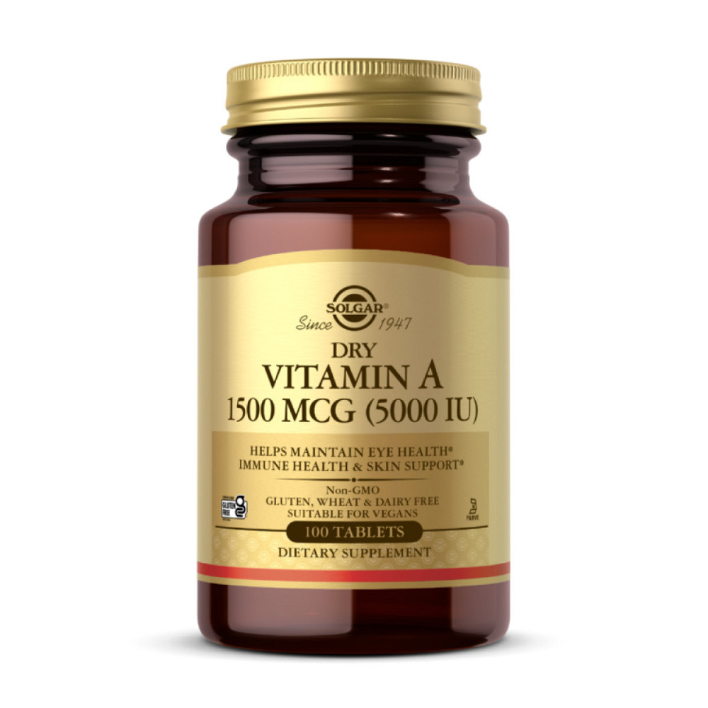 Витамины A Dry Vitamin A 1500 mcg 5000 IU 100 tabs Киев - изображение 2