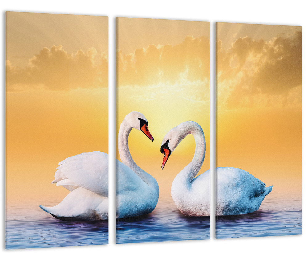 Модульна картина Лебеді Art-192_XXL Київ - фото 1