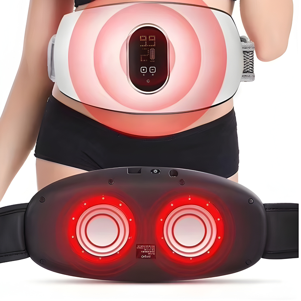 Пояс-масажер для схуднення і корекції фігури з таймером і підігрівом електричний для масажу: живота, стегон і спини, білий Кам'янець-Подільський - фото 5