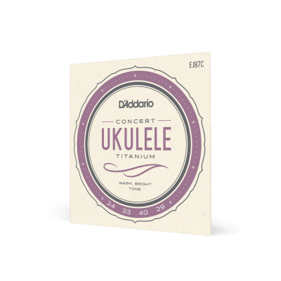 Струни для гітари D'Addario Titanium Ukulele Concert (EJ87C) Вінниця - фото 2