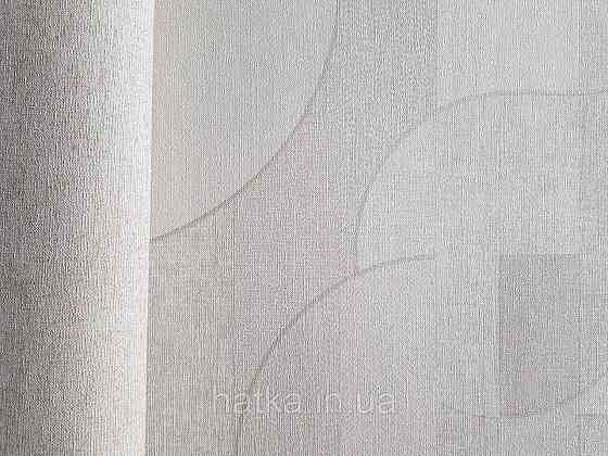 Шпалери метрові вінілові на флізелін Grandeco Feeling геометрія кола смуги фігури коричневі кремові беж Київ