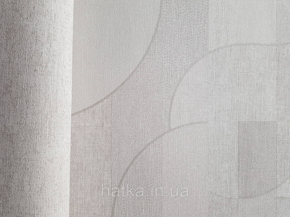 Обои метровые виниловые на флизелине Grandeco Feeling геометрия круги полосы фигуры коричневые кремовые беж Киев - изображение 2