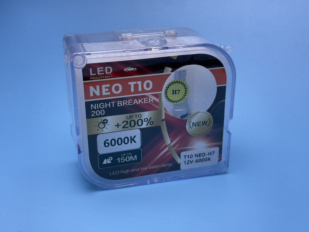 LED лампа H7 серія T10 NEO — Світлодіодна автолампа 23W CSP 3570 6000K Харків - фото 6