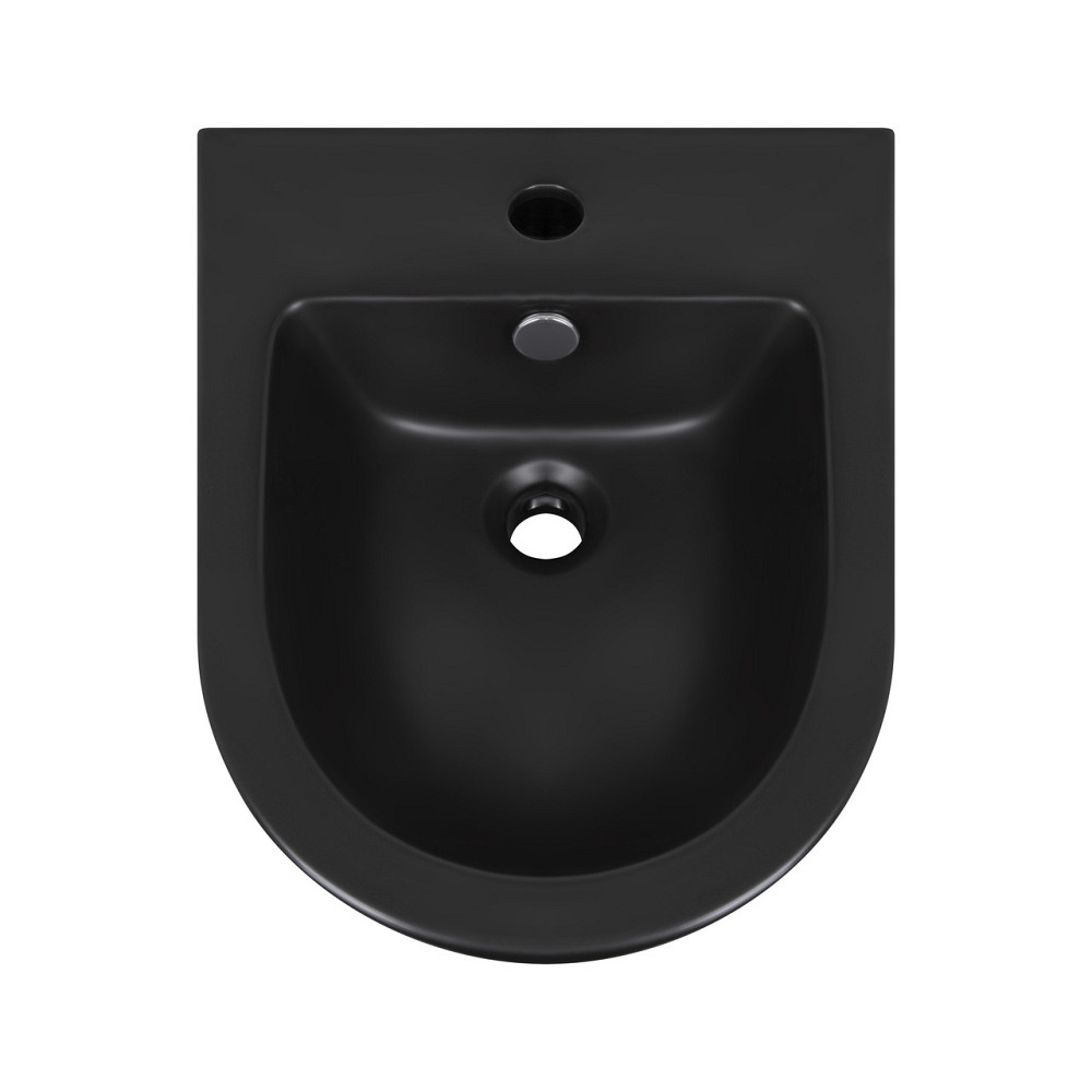 Биде подвесное Qtap Robin 495х370х325 Matt black QT1355046FMB Киев - изображение 7