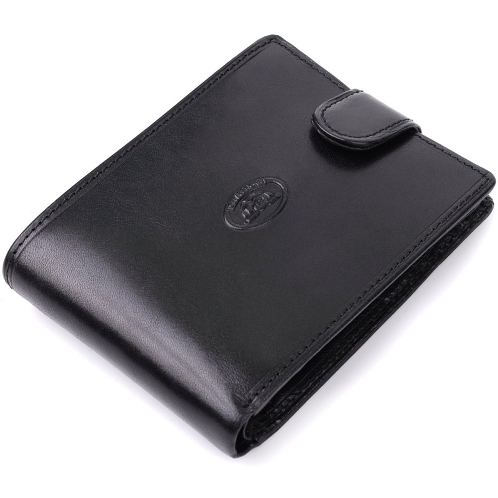 Бумажник мужской из гладкой натуральной кожи Tony Perotti 20853_1 (396A-Q nero) Черный Киев - изображение 5