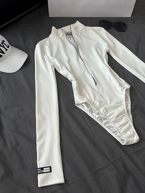 Женский стильный базовый боди из нежного микродайвинга. Одесса - изображение 4