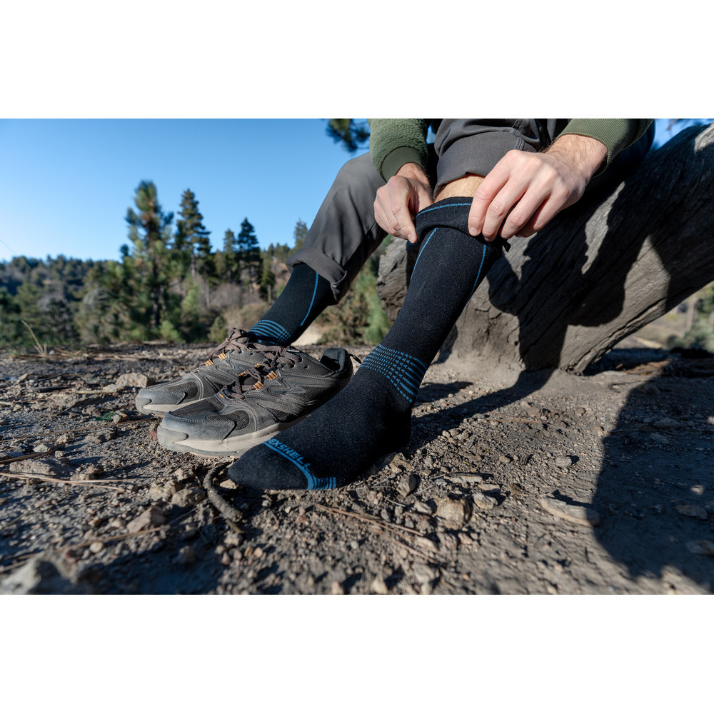 Водонепроникні шкарпетки Dexshell Longlite Socks 2.0, блакитні полоски, розмір L (43-46) Рівне - фото 5