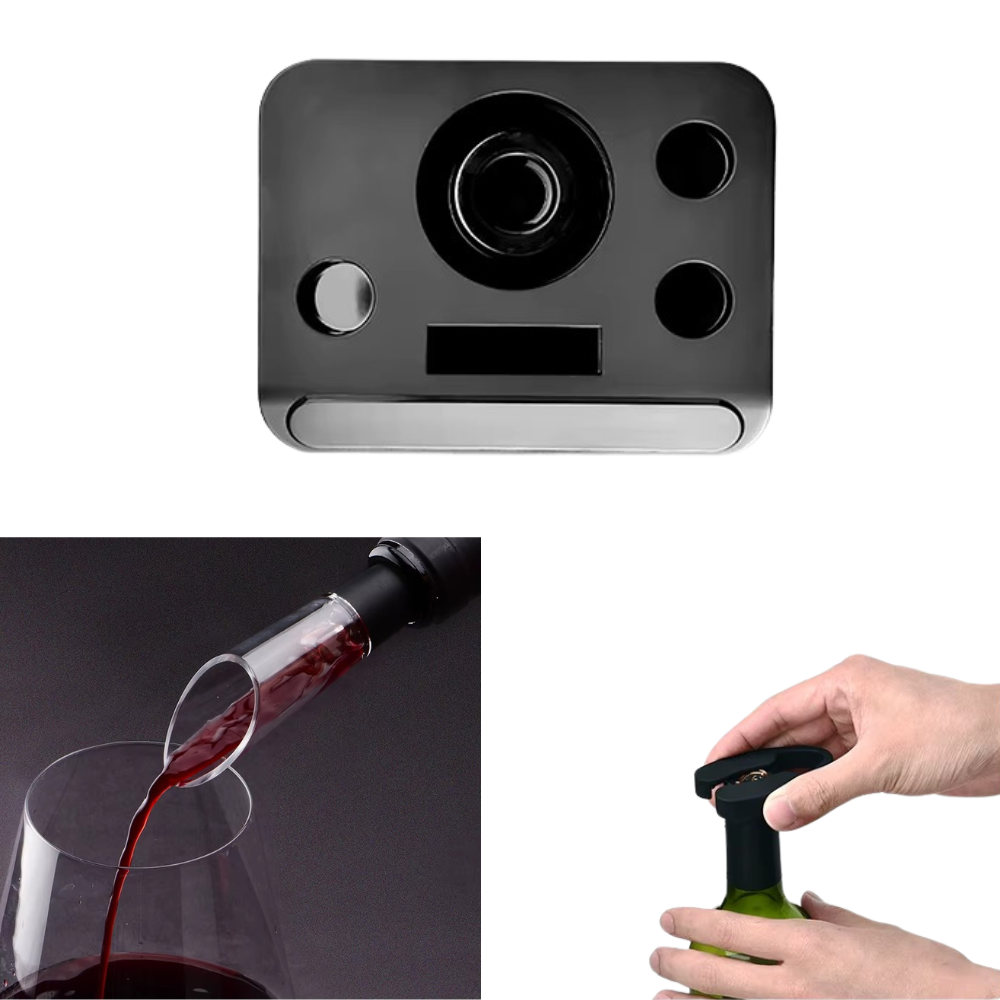 Электрический штопор на батарейках для вина 6в1 электроштопор, аэратор, 2 пробки, нож для фольги с подтавкой Каменец-Подольский - изображение 10