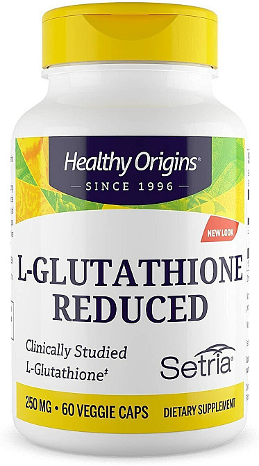 Свободный L-глутатион (Reduced L-Glutathione) 250 мг 60 капсул Київ - фото 1