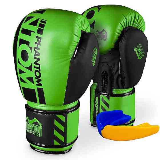 Боксерські рукавиці Phantom APEX Neon Green 14 унцій (капа в подарунок) Каменское