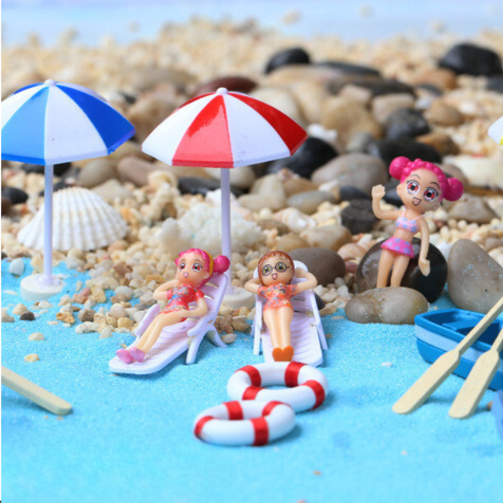 Пляжні парасольки, рятувальні круги та шезлонги для флораріуму,міні-саду, мікроландшафту,моделізму Одеса - фото 9