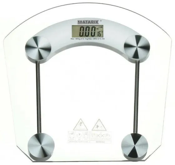 Весы стеклянные напольные MATARIX MX-451B 180кг (Квадратные) Одесса
