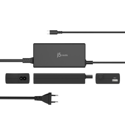 Блок питания к ноутбуку J5create USB-C/PD/90W, USB-A/10W (JUP2290C-EN) Винница - изображение 2