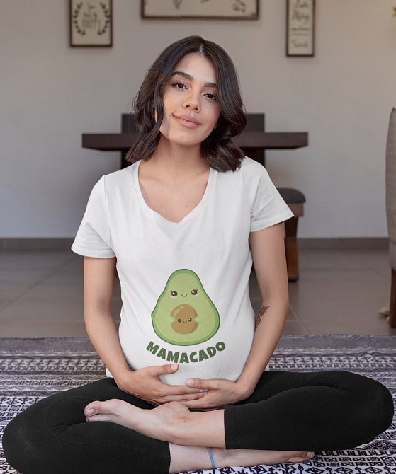 Женская футболка для беременных 100% хлопок с картинкой MAMACADO Черновцы - изображение 1