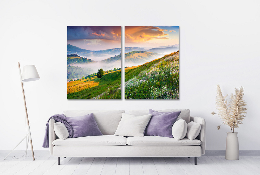 Модульная картина в гостиную / спальню   Гори в тумані   TLV-2_119 Киев - изображение 2