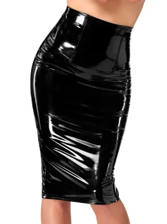 Спідниця Noir Handmade F378 Dominae Column PVC pencil skirt M Львів