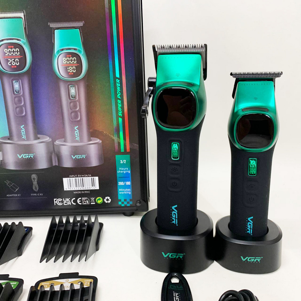 Машинка для стрижки акуммуляторная VGR, Машинка для стрижки волос с регулируемой длиной ZD-56 Львов - изображение 9