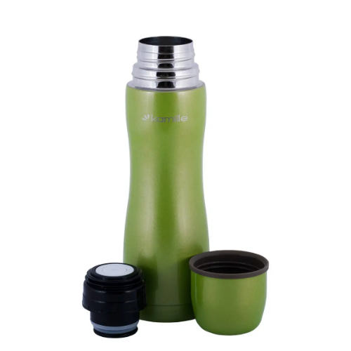 Термос 500мл з нерж.сталі (1 чашка; блакитний, салатовий, рожевий, бежевий) KAMILLE Житомир - фото 7