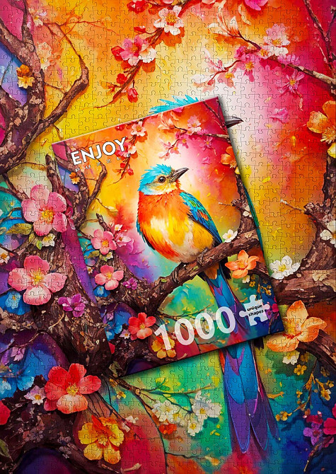 Пазл Різнокольорова пташка - Colorful Birdie (Enjoy-2147) Киев - изображение 6