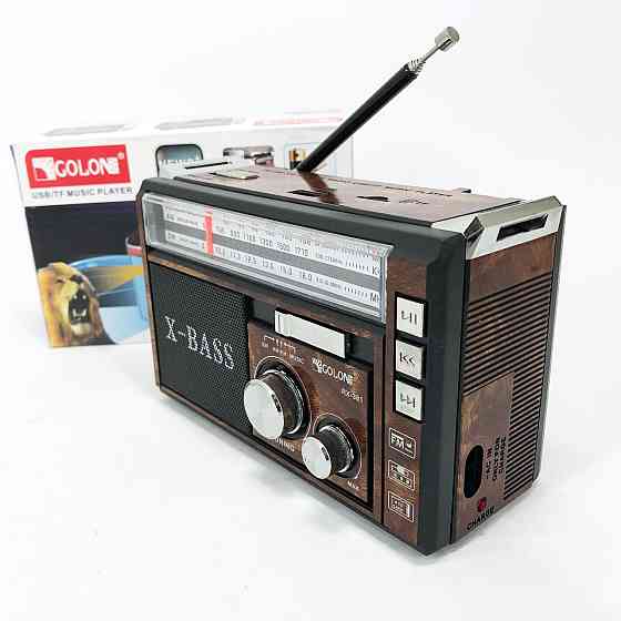 Fm аккумуляторный радио приемник в ретро стиле Golon RX-381, Радиоприемники аналоговые ZN-21 Киев