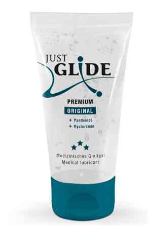 Лубрикант з гіалуроновою кислотою і пантенолом Just Glide Premium 50 мл (веганська) Sex Aura Київ