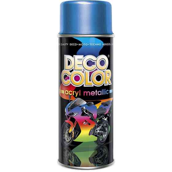 Металлик краска аэрозольная DecoColor синий 400мл Киев