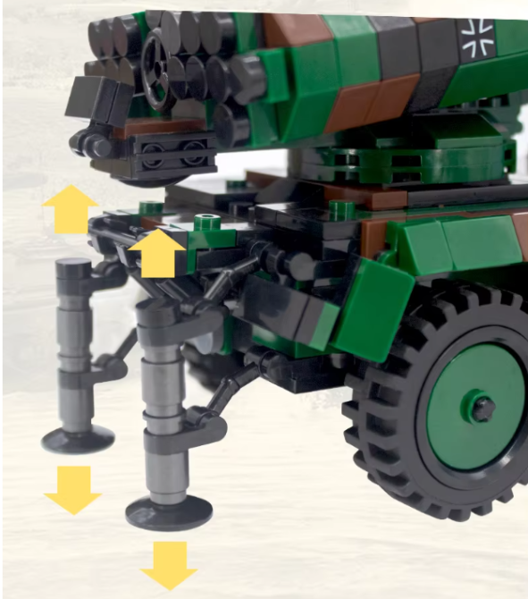 Конструктор детский Войнная машина LARS 2 артиллерийская установка на 986 деталей Каменец-Подольский - изображение 10