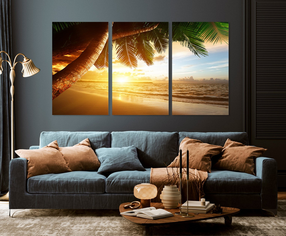 Модульная картина в гостиную / спальню  Пляж  ART-100_3A 100х150 см Киев - изображение 3