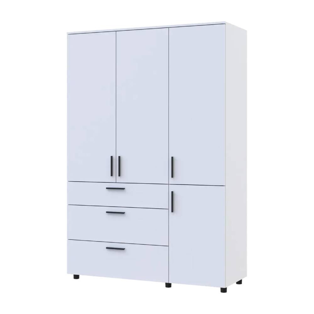 Шафа для одягу Doros Торн Білий 3 ДСП/3Ш (штанга) 135х51.6х200 (DRS-012057) Львів - фото 6
