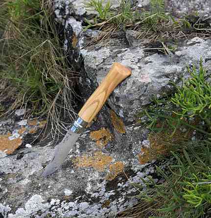 Лімітований Складаний Ніж Opinel (Опінель) No.9 "Inox Lux" Оливка (002426) Нержавіюча сталь Нововолинськ