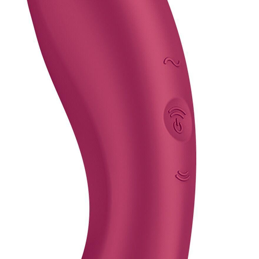 Вакуумний стимулятор з вібрацією Satisfyer Curvy Trinity 1 Red, іграшка 3в1 Sex Aura Київ - фото 3