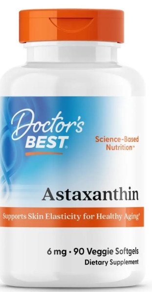 Астаксантин  Doctor's Best Astaxanthin 6 мг 90 капс Київ - фото 1