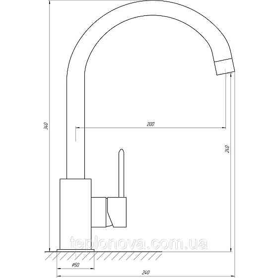 Смеситель для кухни TOPAZ BARTS TB 07403-H36-AU Черновцы