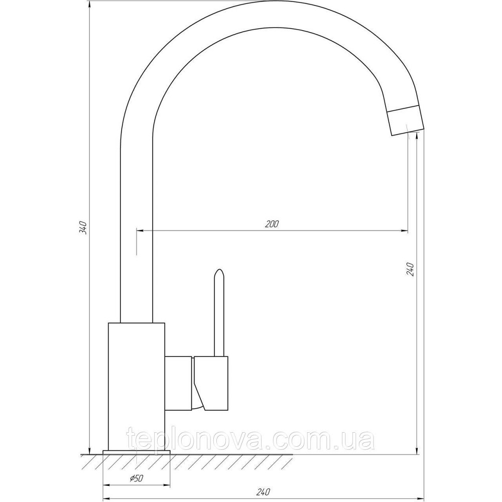 Смеситель для кухни TOPAZ BARTS TB 07403-H36-AU Черновцы - изображение 5