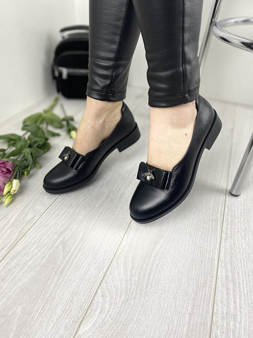 VIKTTORIO Туфлі жіночі VIKTTORIO АЙС чорні (весна-осінь, шкіра натуральна) (2697) Коломия - фото 2