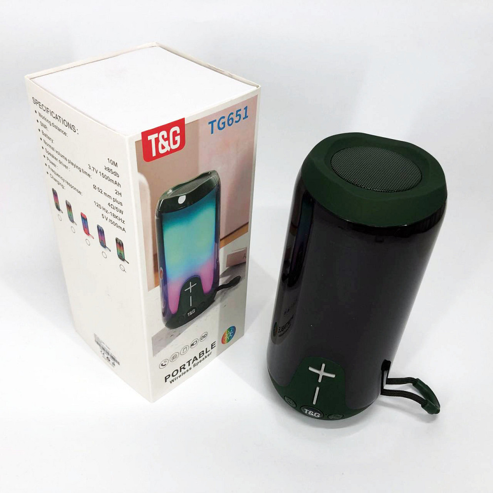 Bluetooth колонка з можливістю підключення флешки, Міні-колонки з підсвічуванням, Блютуз аудіо приймач VL-58 Львів - фото 1