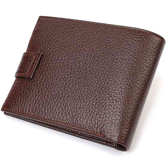Практичний горизонтальний гаманець для чоловіків із натуральної шкіри флотар CANPELLINI 21886 Коричневий Київ