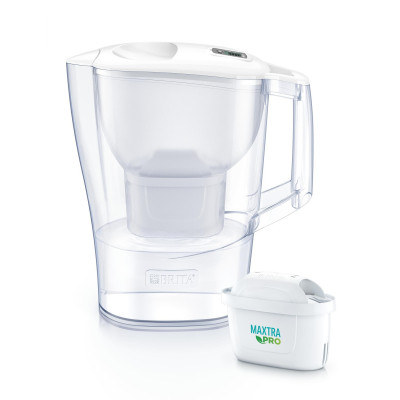 Фильтр-кувшин Brita Aluna Memo MXPro 2.4л (1.4л очищеної води) з фільтр-картриджем 3шт, білий (1053054) Винница - изображение 1