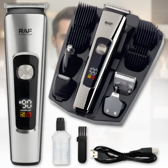 Машинка для стрижки RAF R4094 аккумуляторная, триммер для волос и бороды, насадки, регулировка длины Одесса