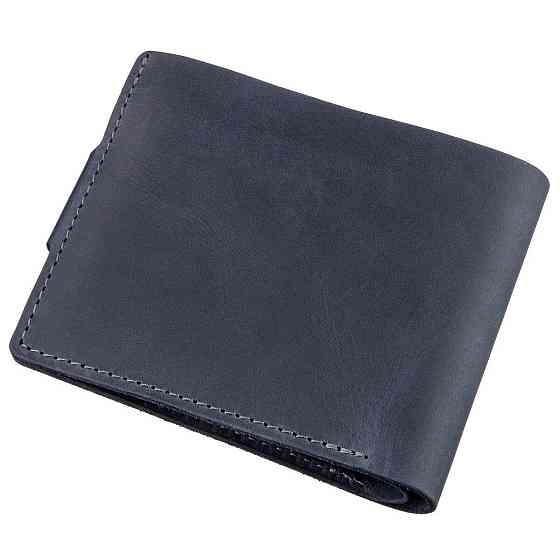 Якісне чоловіче портмоне в вінтажному стилі GRANDE PELLE 11231 Синє Київ