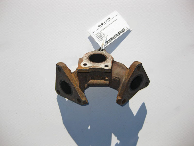 Mercedes-Benz  A6421400136 Трійник - з'єднувач випускних колекторів двигуна OM642 V6 3.0 cdi E-Class W211 W212 C207 S-Class W221 Одеса - фото 2