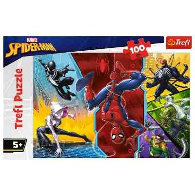 Пазл Trefl Spiderman Догори ногами 100 елементів (5900511163476) Вінниця