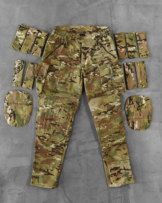 Тактические штаны c кевларовыми вставками мужские мультикам Одесса - изображение 1