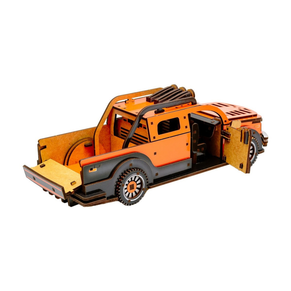 Дерев'яний 3D конструктор "Пікап" Puz-00931, 212 деталей Вінниця - фото 3