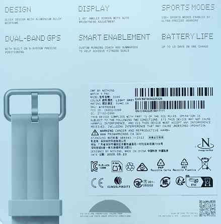 Смарт-часы CMF Watch 3 Pro Ash Grey/Dark Grey. Харьков